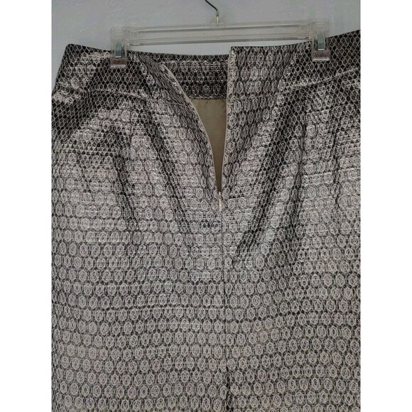 Charter Club Gold Metallic A Line Knee Length Skirt Business Casual Size 14 - Picture 4 of 5